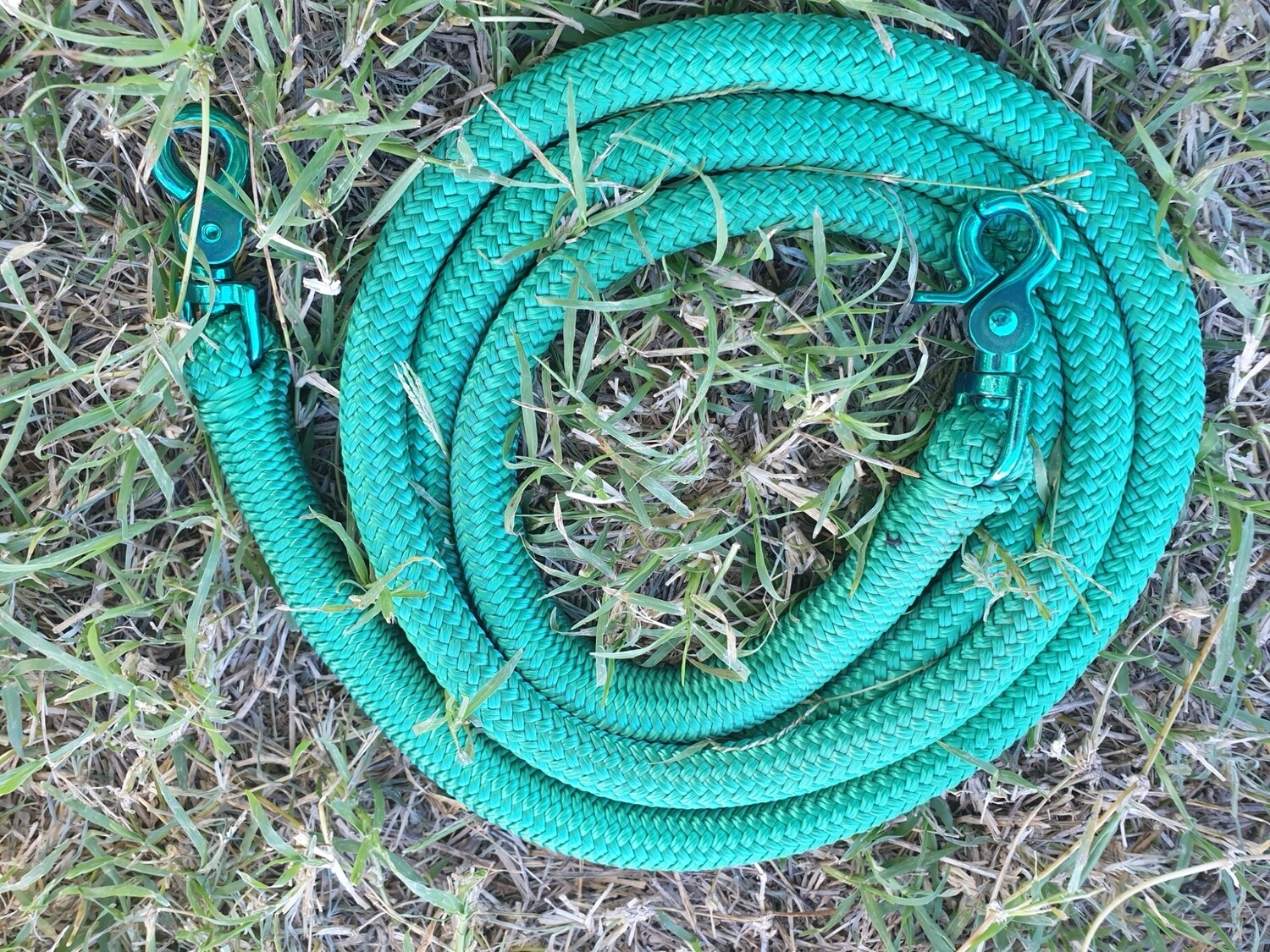 Kelly Green- 6ft Joined Reins Kelly Green- 6ft Joined Reins