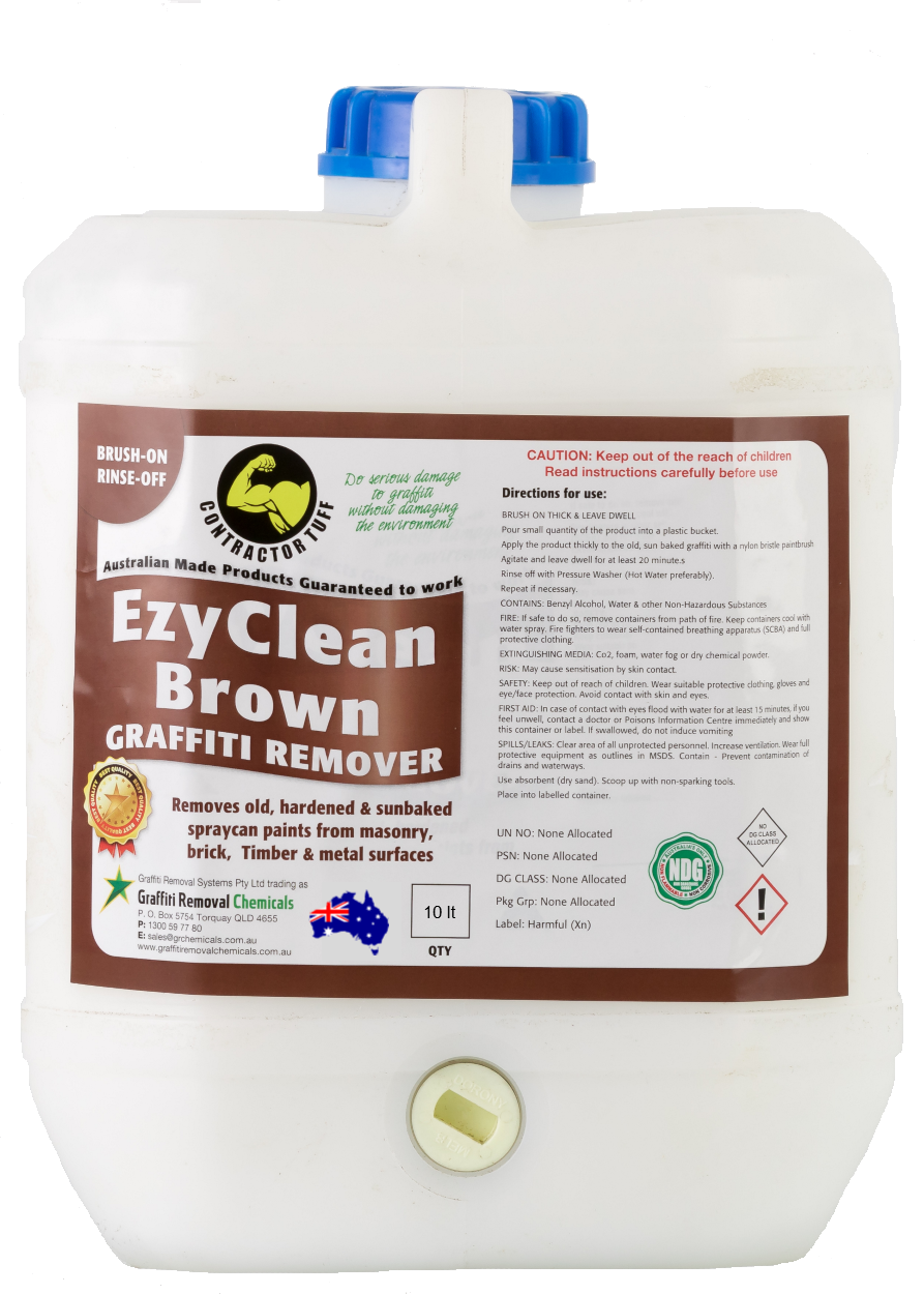 EzyClean Brown Graffiti Remover, 10 litre EzyClean Brown Graffiti Remover, 10 litre