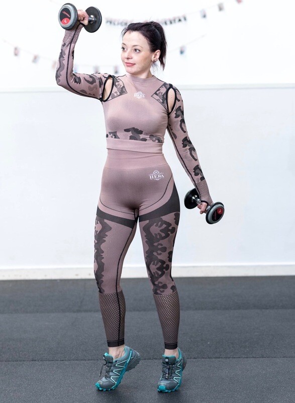 AXONA Seamless leggings Camo Salmon II AXONA Seamless leggings Camo Salmon II