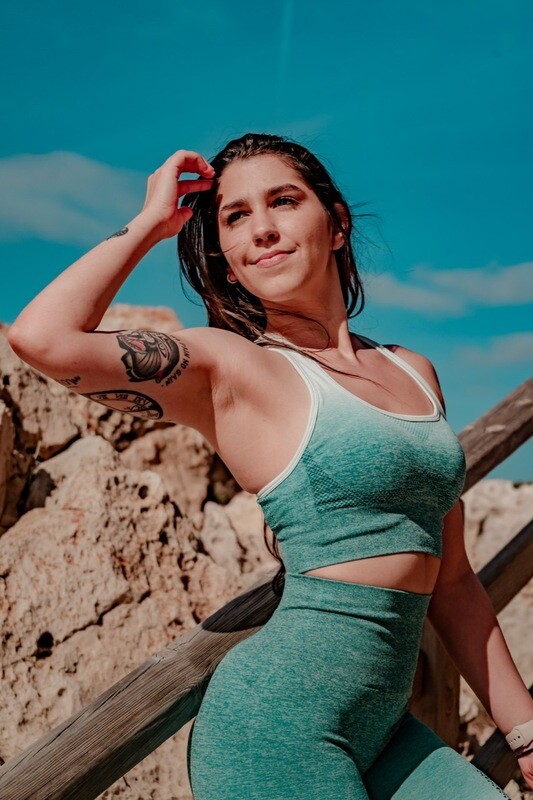 ALA Bra | Gradient Colors Light Green & White ALA Bra | Gradient Colors Light Green & White