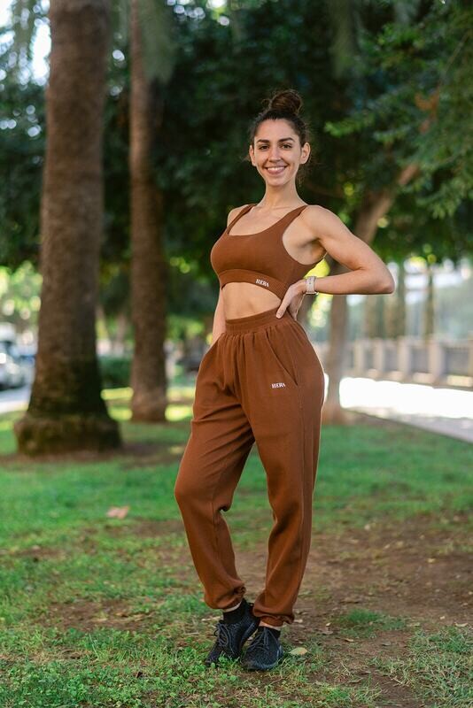 Hela Set Top & Sweatpants | Brown Hela Set Top & Sweatpants | Brown