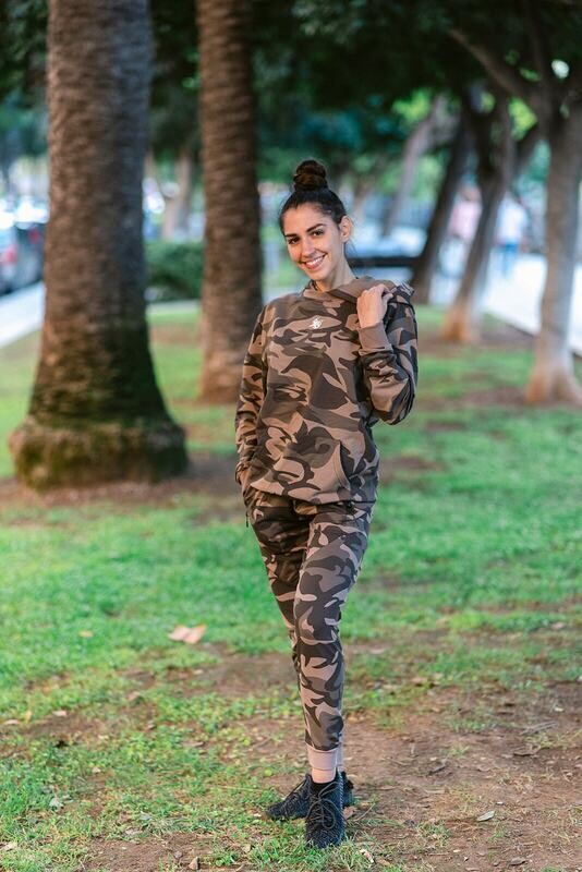 DIONISO 2 units set Hoodie and joggers | Brown Camo DIONISO 2 units set Hoodie and joggers | Brown Camo