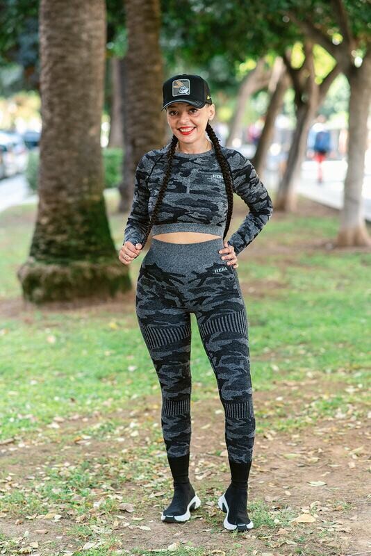 HANEIL Camo Seamless Leggings | Black HANEIL Camo Seamless Leggings | Black