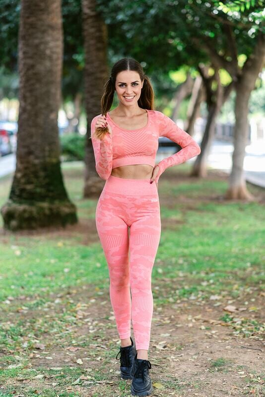 ADNACHIEL Camo Seamless Leggings | Pink ADNACHIEL Camo Seamless Leggings | Pink