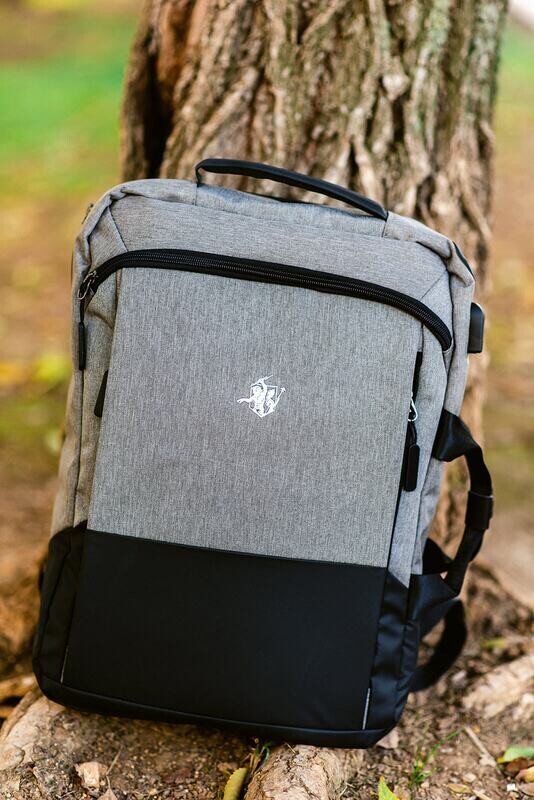 Castiel Backpack | Grey & Black Castiel Backpack | Grey & Black