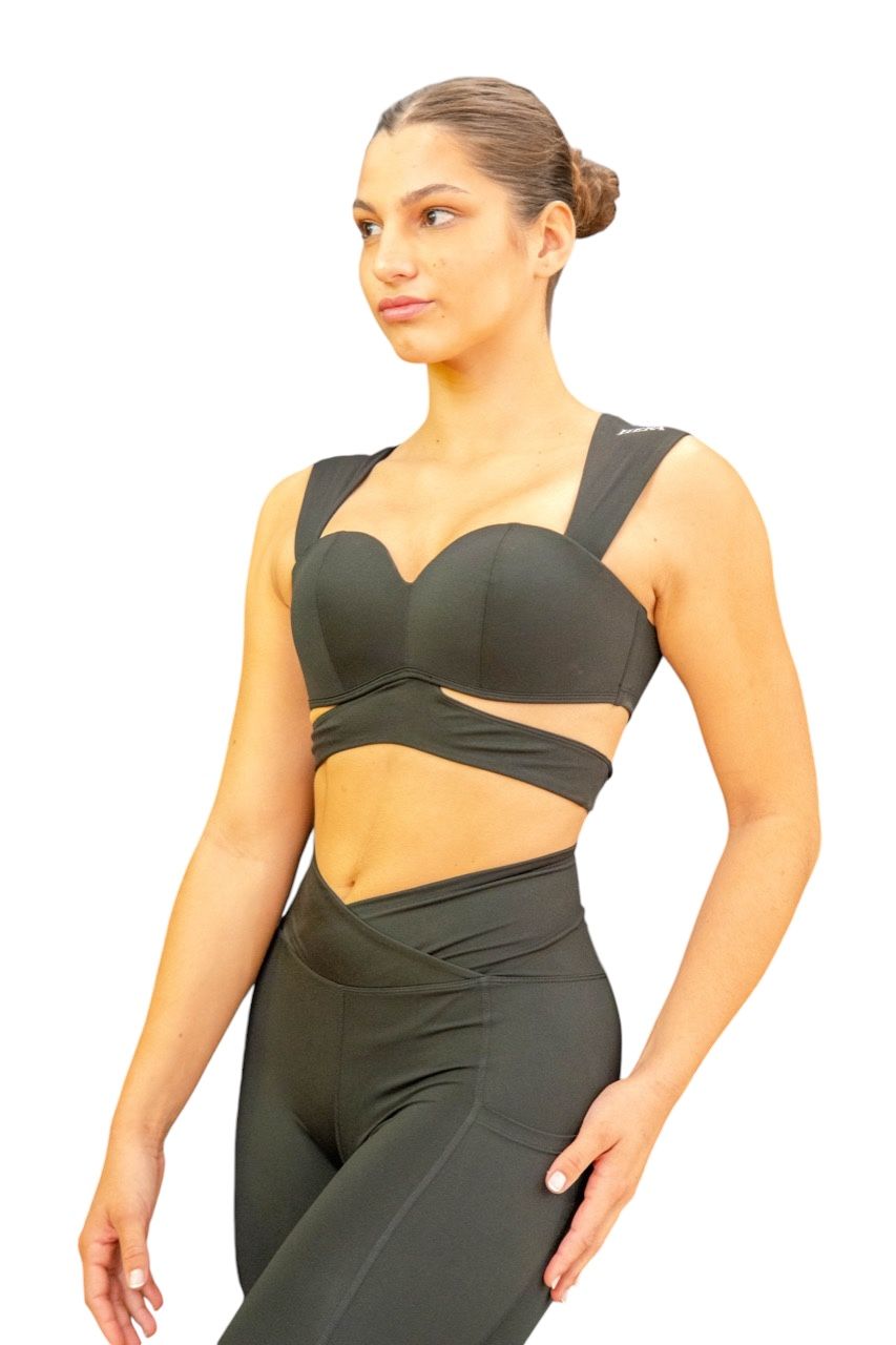 La Alegria Top | Supportive Underwire Sports Bra with Wide Straps | HERA ZEUS Activewear