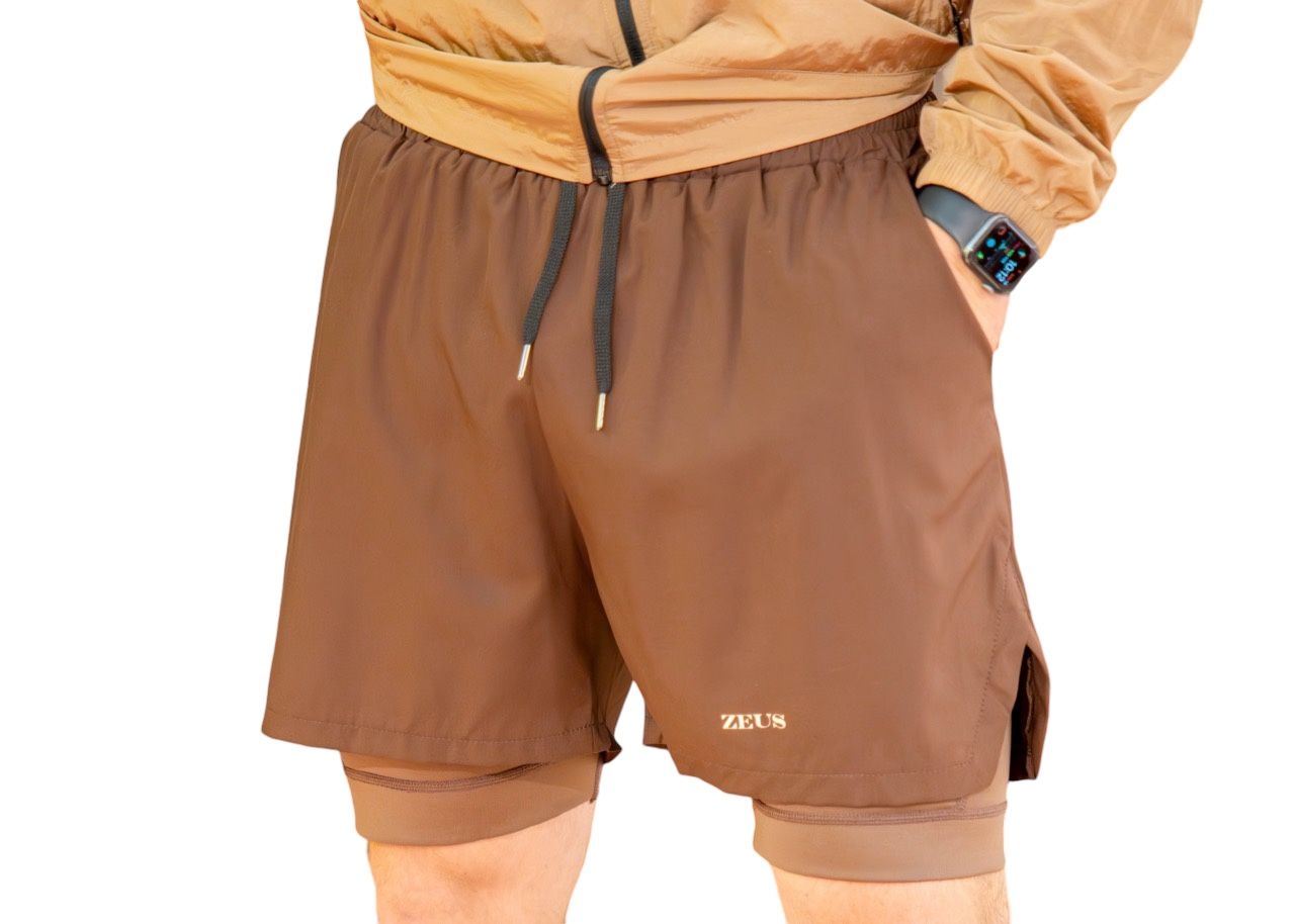 ZETO 2-in-1 Shorts | Lightweight Performance Activewear | HERA ZEUS