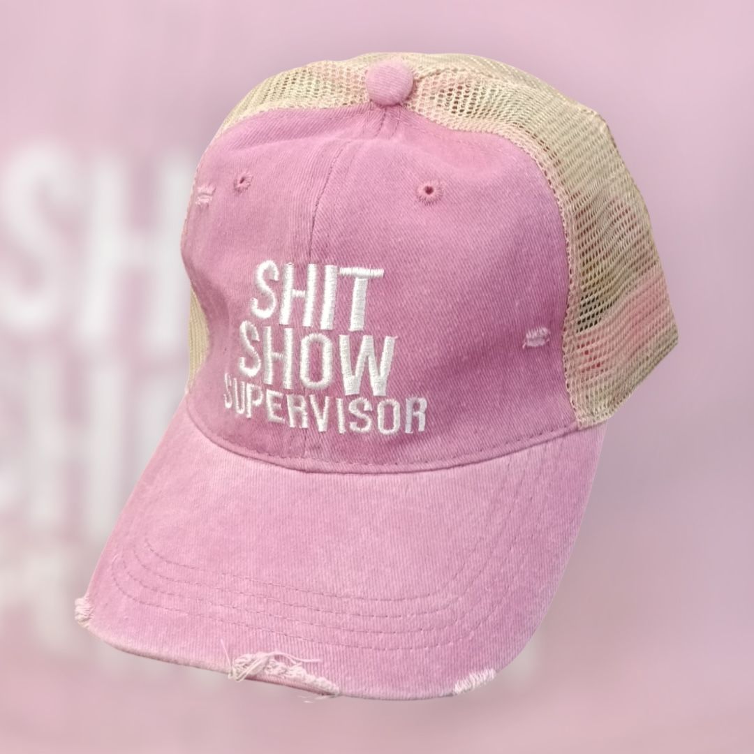 Gorra Shit Show Supervisor – Trucker Ajustable Divertida | Hera Zeus