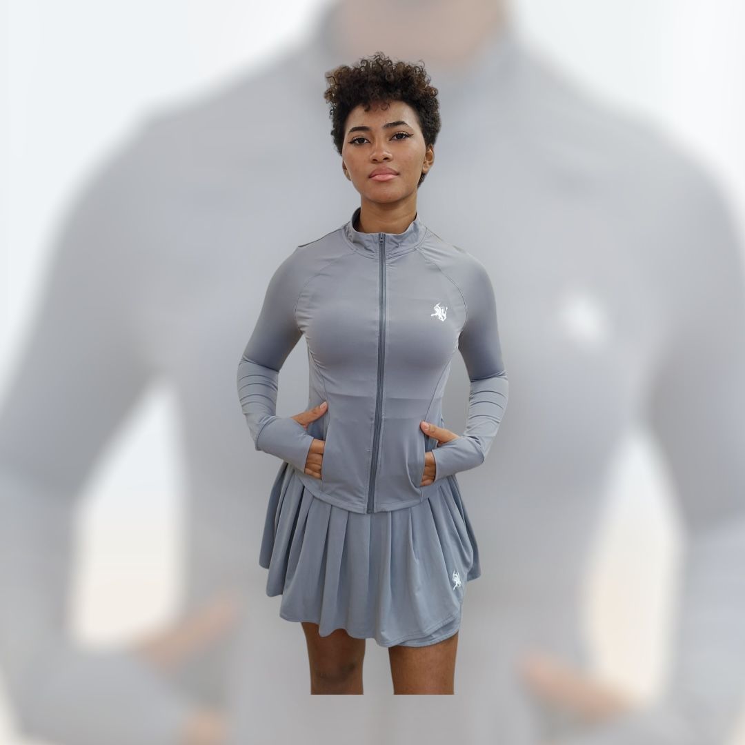 Atlanna Tennis Skirt + Jacket + Top – 3-Piece Tennis Outfit | Hera Zeus