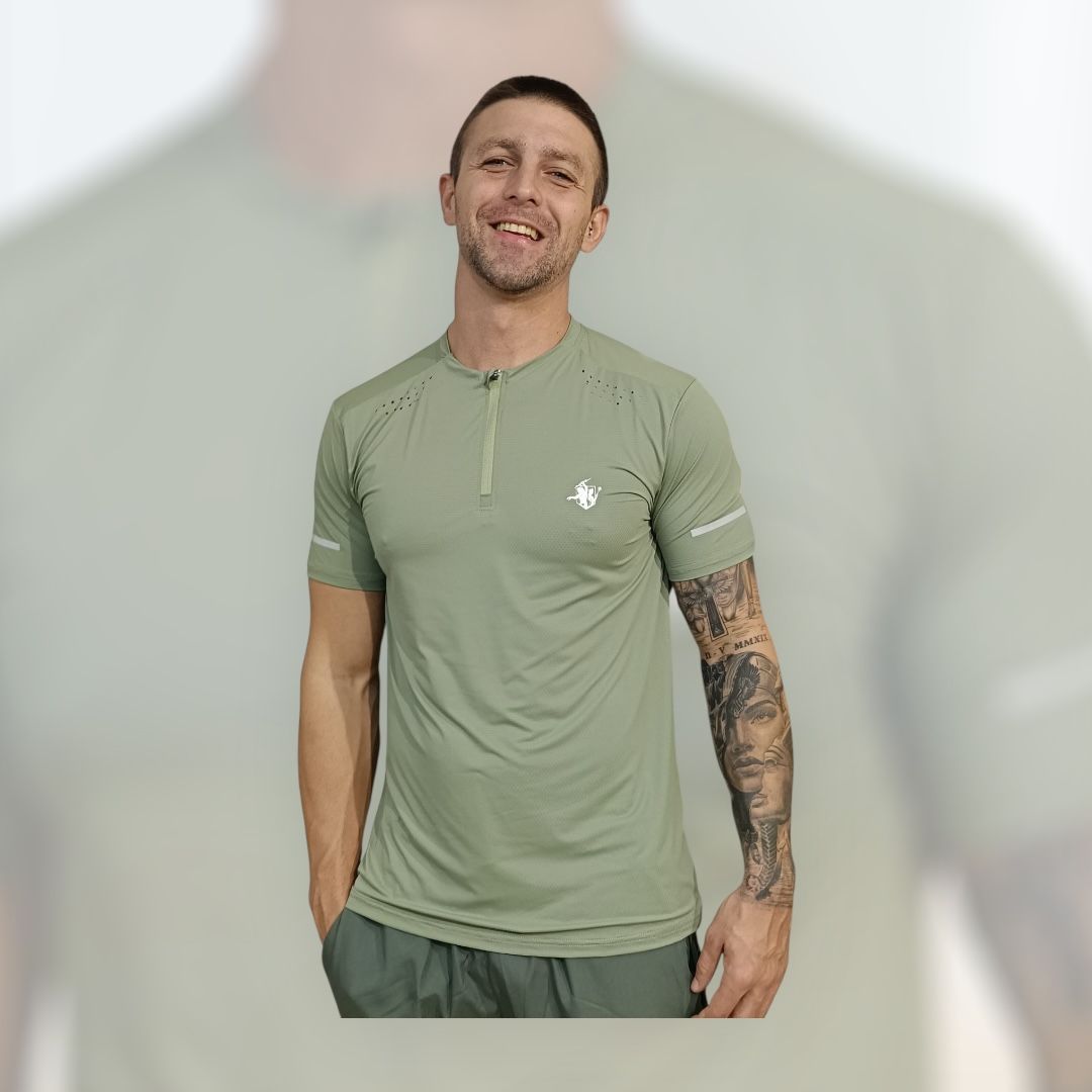 Healer Zip T-Shirt – Lightweight Performance Tee | Hera Zeus Activewear