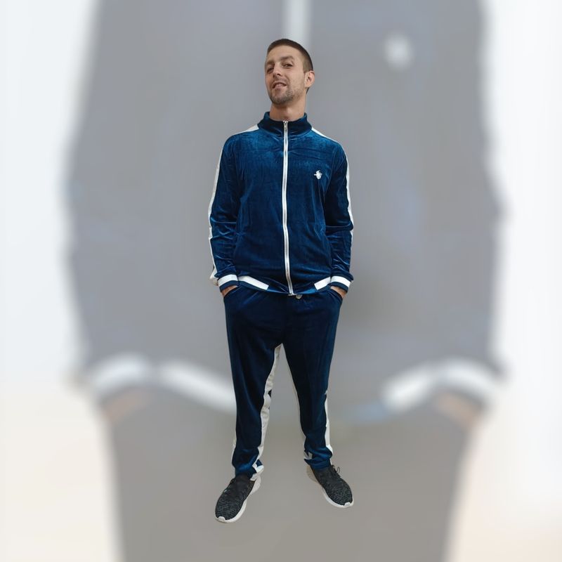 Velour Tracksuits Dark Blue