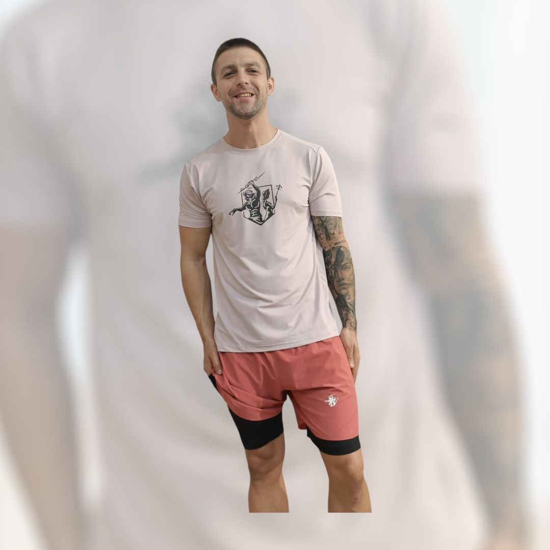 ZETO 2-in-1 Shorts – Breathable Lightweight Activewear with Baselayer & Mesh Panels