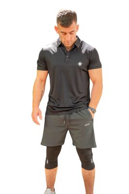 OSIRIS 2-in-1 Shorts Gray | Lightweight Performance Shorts | HERA ZEUS Activewear