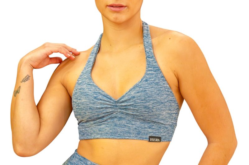 La Recolectora Bra | Seamless Snap Front Sports Bra | HERA ZEUS Activewear