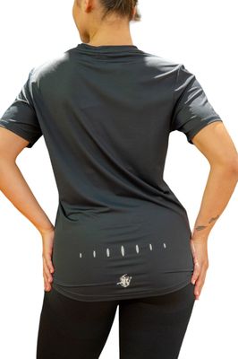 Women’s SOBEK T-Shirt | Cross Strap Open Back Active Top by Hera Zeus