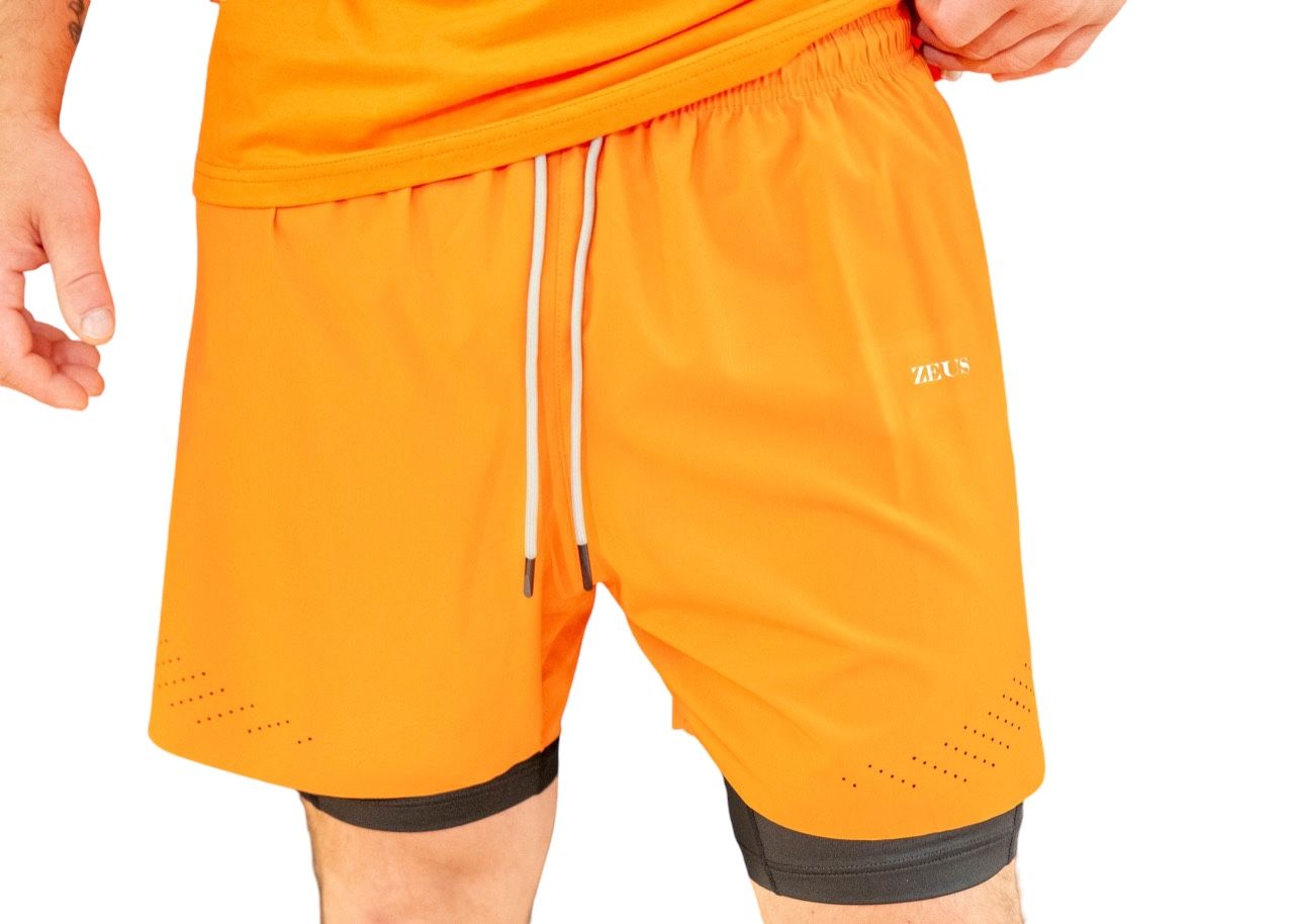 ZETO 2-in-1 Shorts | Lightweight Performance Gym Shorts | HERA ZEUS Activewear
