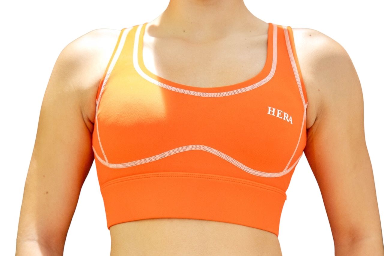 Enchant Stitch Seamless Bra | Stylish Open Back Sports Bra | HERA ZEUS Activewear