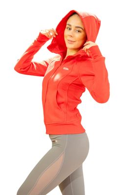Sardonice Full Zip Hoodie for Women | Breathable Micro Waffle Knit by Hera Zeus