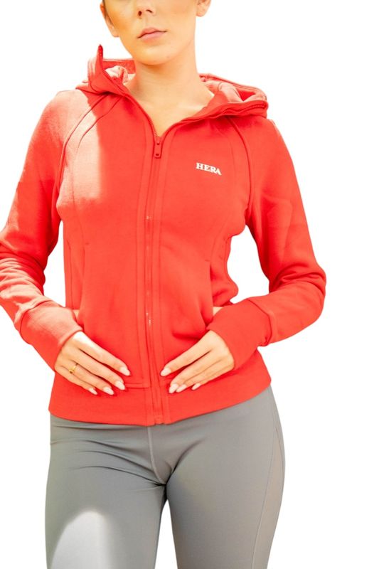 Sardonice Full Zip Hoodie for Women | Breathable Micro Waffle Knit by Hera Zeus