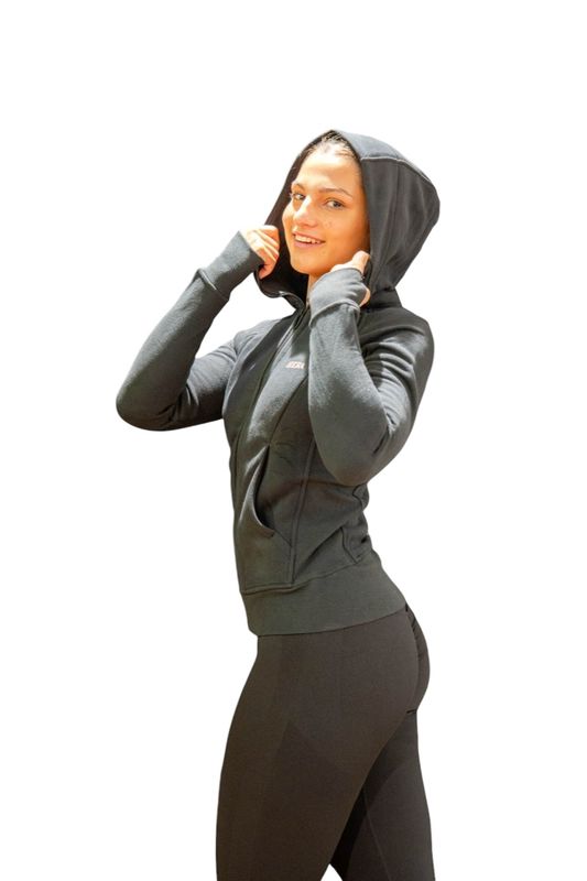 Sardonice Full Zip Hoodie for Women | Premium Activewear by Hera Zeus