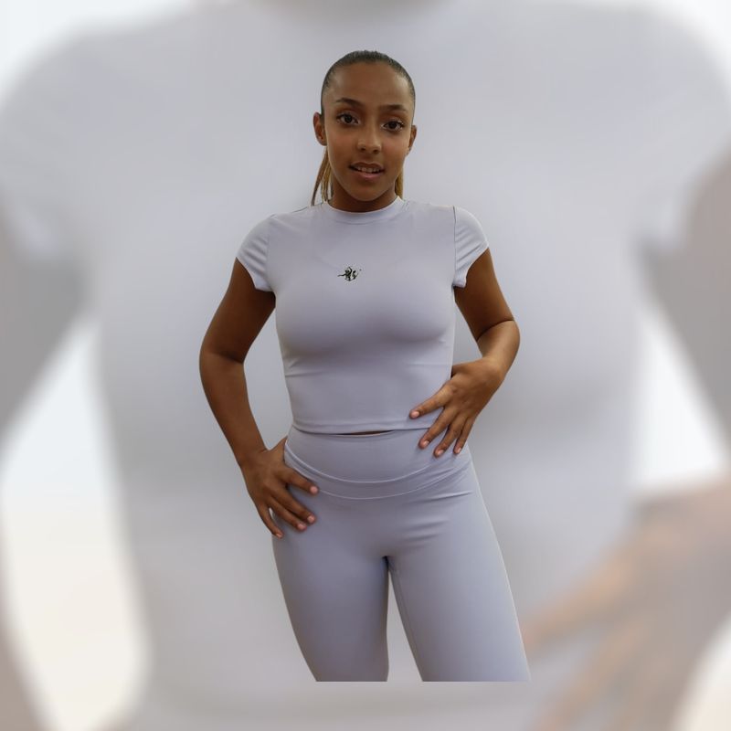 Shop Treasure Crop Finesse Short Sleeve – Modern Cropped Tee by Hera Zeus