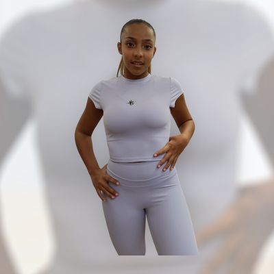 Shop Treasure Crop Finesse Short Sleeve – Modern Cropped Tee by Hera Zeus