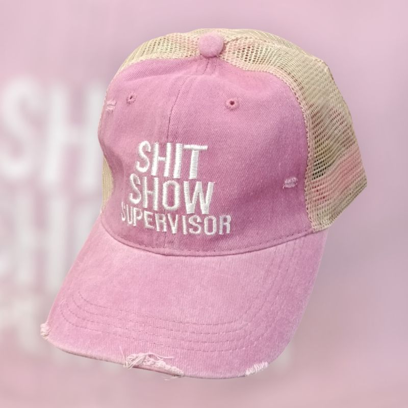 Gorra Shit Show Supervisor – Trucker Ajustable Divertida | Hera Zeus