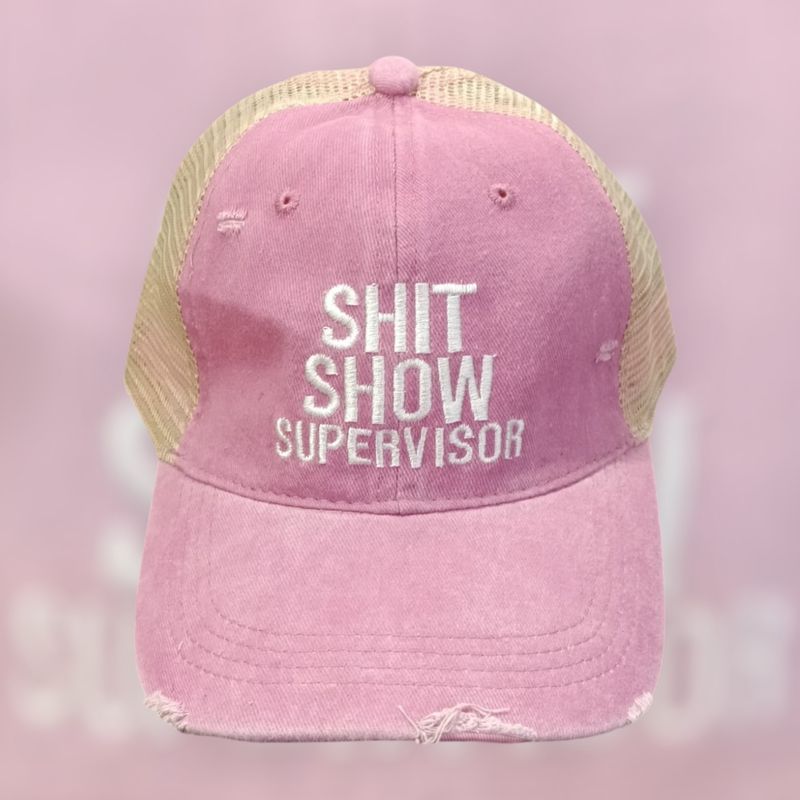 Gorra Shit Show Supervisor – Trucker Ajustable Divertida | Hera Zeus