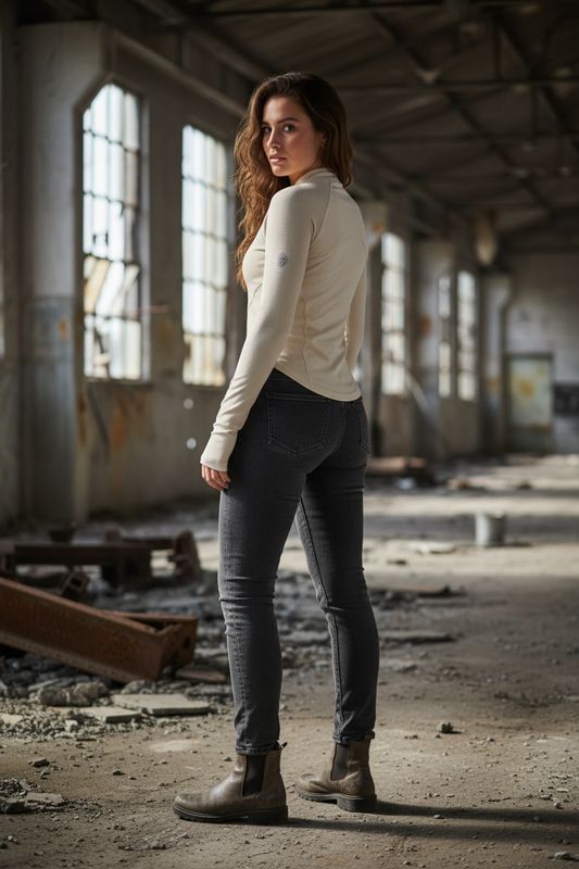 HERA ZEUS Slim-Fit Sweat Zipper Top