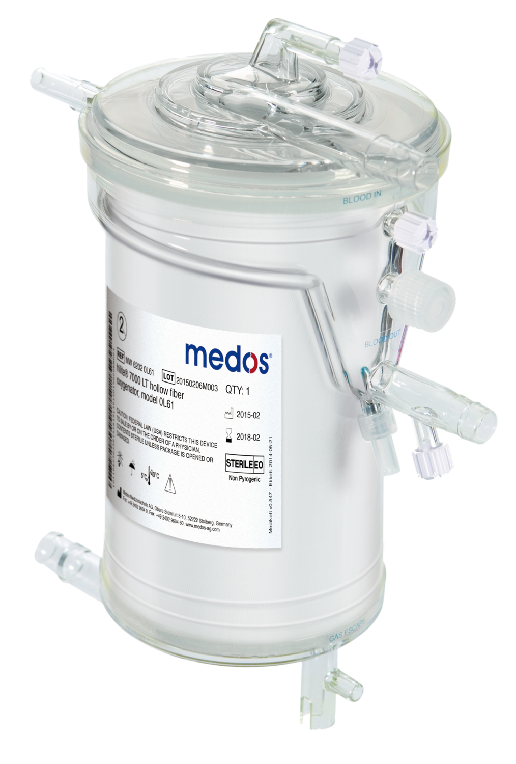 hilite® 7000 LT Hollow Fiber Oxygenator