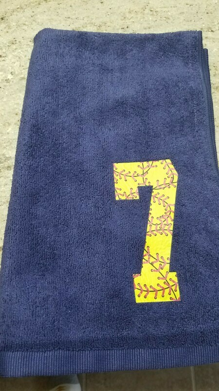 Softball Towel w Name