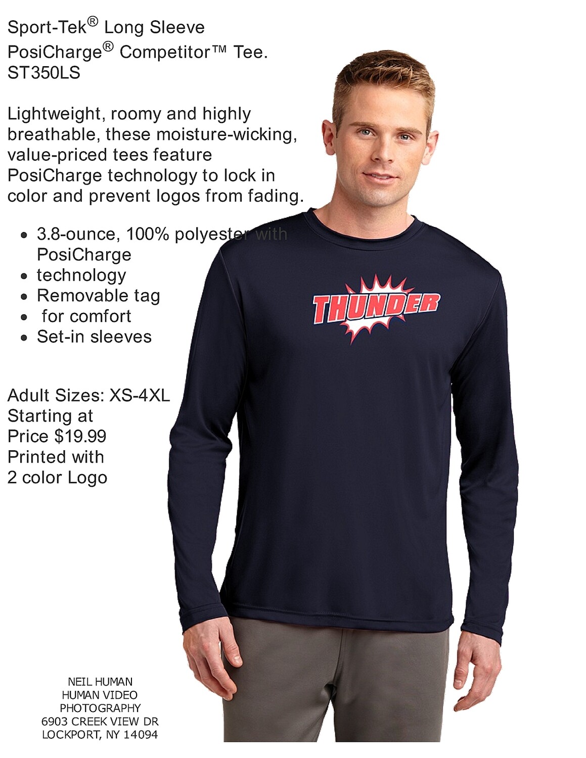 AMHERST THUNDER LONG SLEEVE DRI FIT