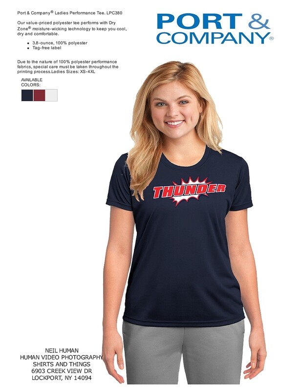 AMHERST THUNDER SOFTBALL WOMENS SHORT SLEEVE DRIFIT(new Years SPECIAL limited
