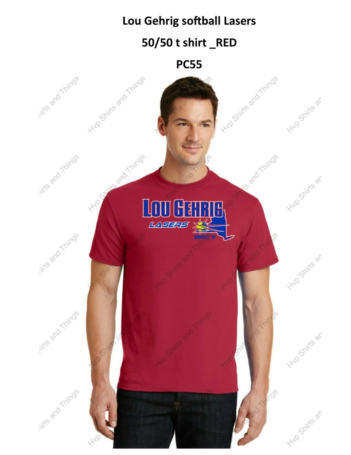 LOU GEHRIG LASER SOFTBALL_ T SHIRT