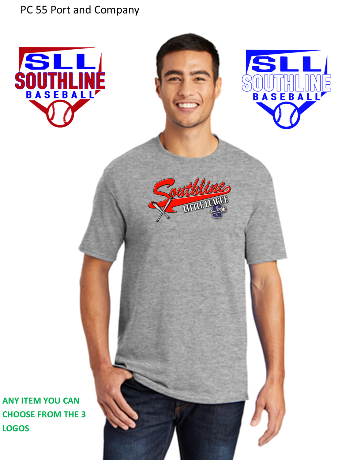 SOUTHLINE LITTLE LEAGUE  Short Sleeve T shirt