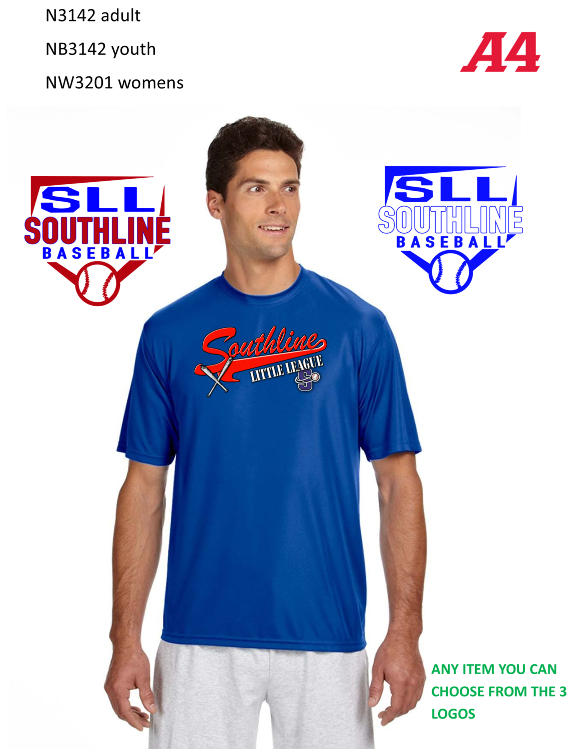 N3142 Southline Little League_ SHORT SLEEVE DRIFIT