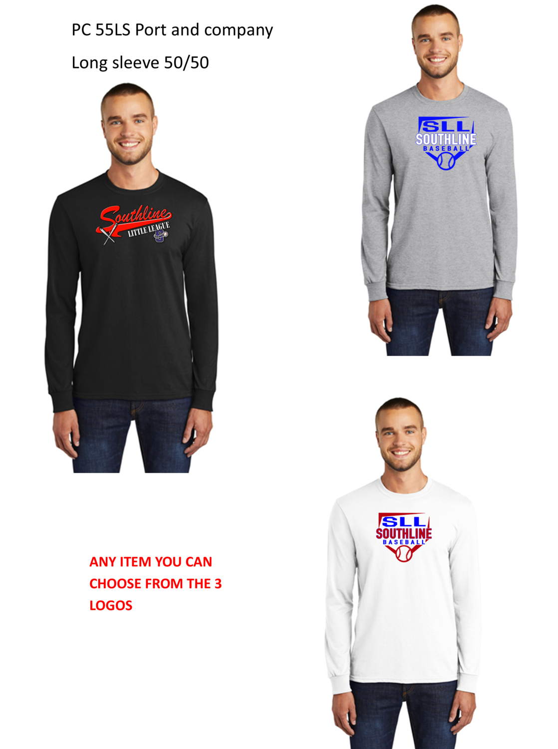 SOUTHLINE LITTLE LEAGUE l Long sleeve drifit shirt