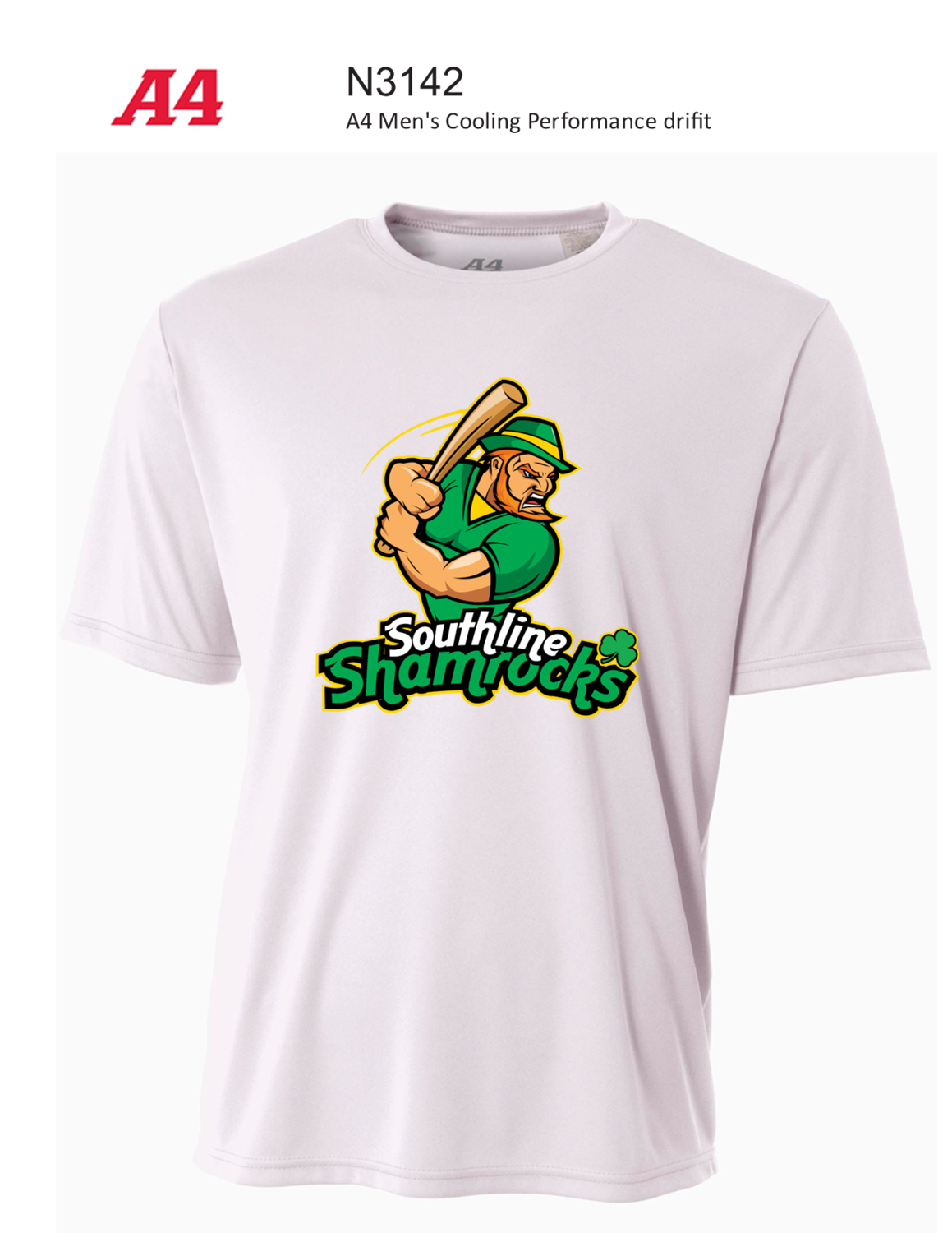 N3142 Southline Shamrocks Baseball_ SHORT SLEEVE DRIFIT