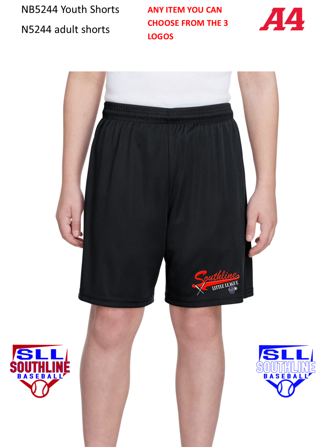 Southline Little League Shorts