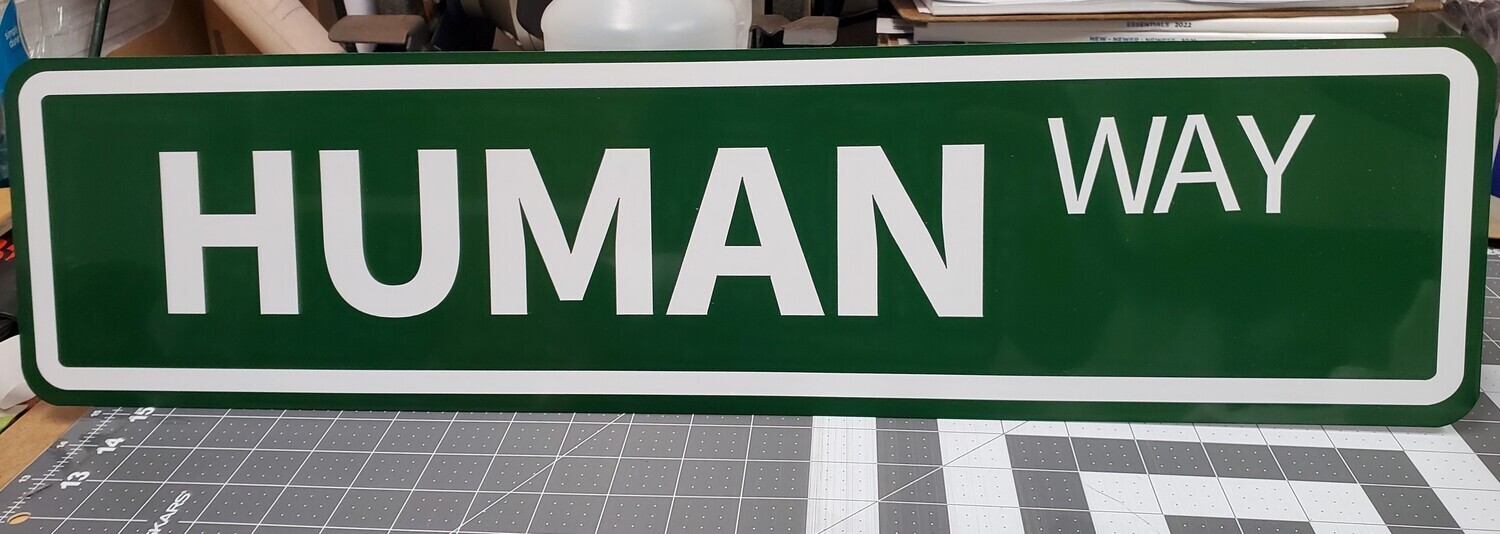 Custom printed Street sign
