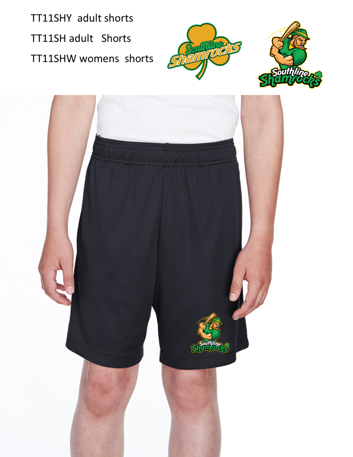Southline Shamrocks Shorts with POCKETS