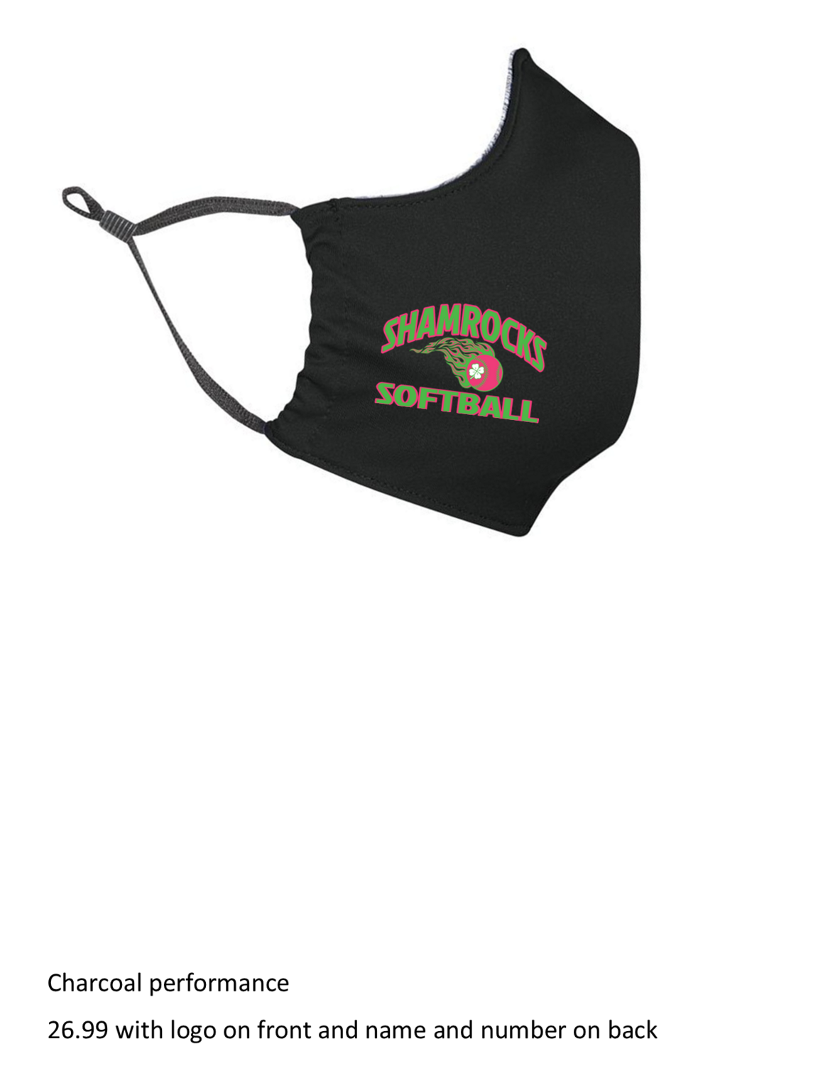Shamrocks face mask  -Holloway 222508