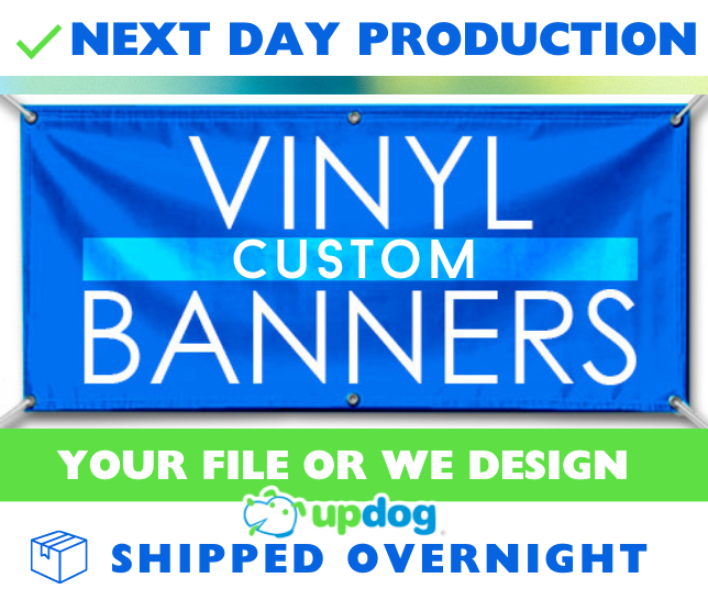 Full Color Custom Vinyl Banners - Next Day Production - Free Overnight Shipping
