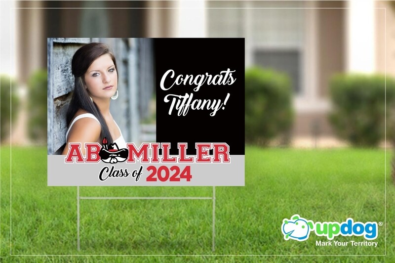 AB Miller Graduation Yard Sign