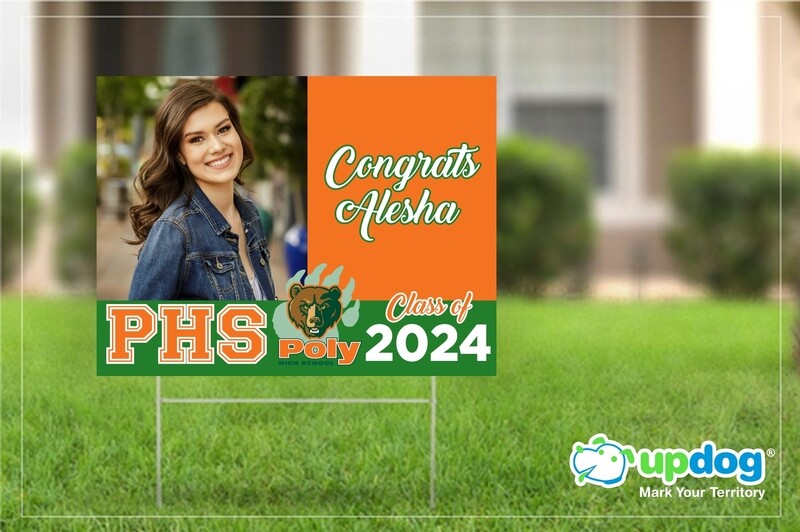 Poly High School Graduation Yard Sign