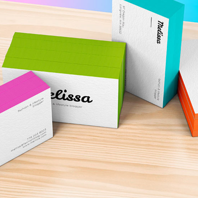 Painted Edge Business Cards