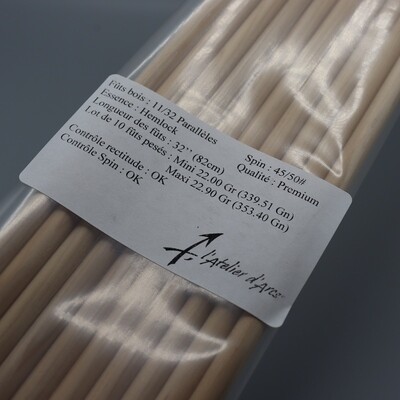 11/32 11/32" Spin 45/50# Hemlock