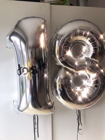Personalised Number Balloons