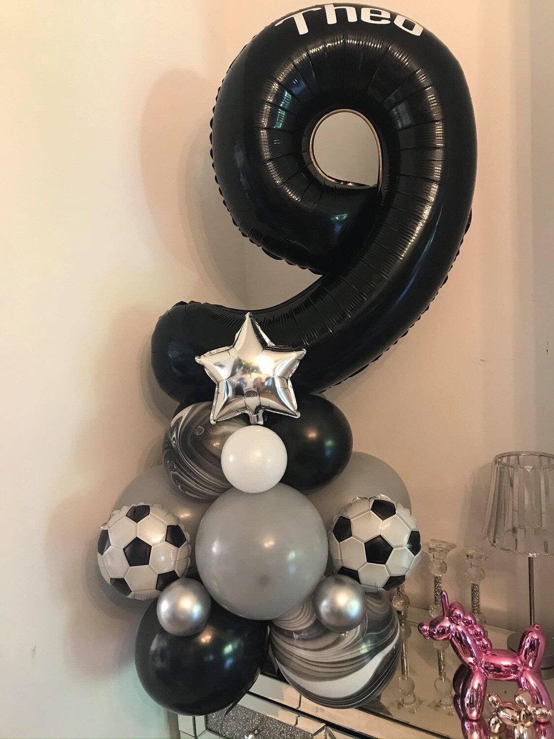 Football Themed Number Display
