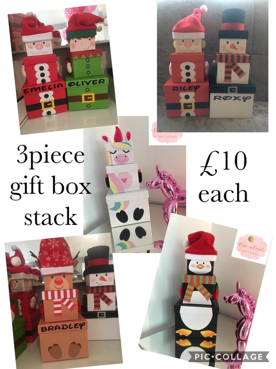 Christmas Stacking Gift Boxes DEPOSIT ONLY